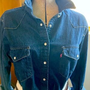 Levi’s western pearl button western shirt.